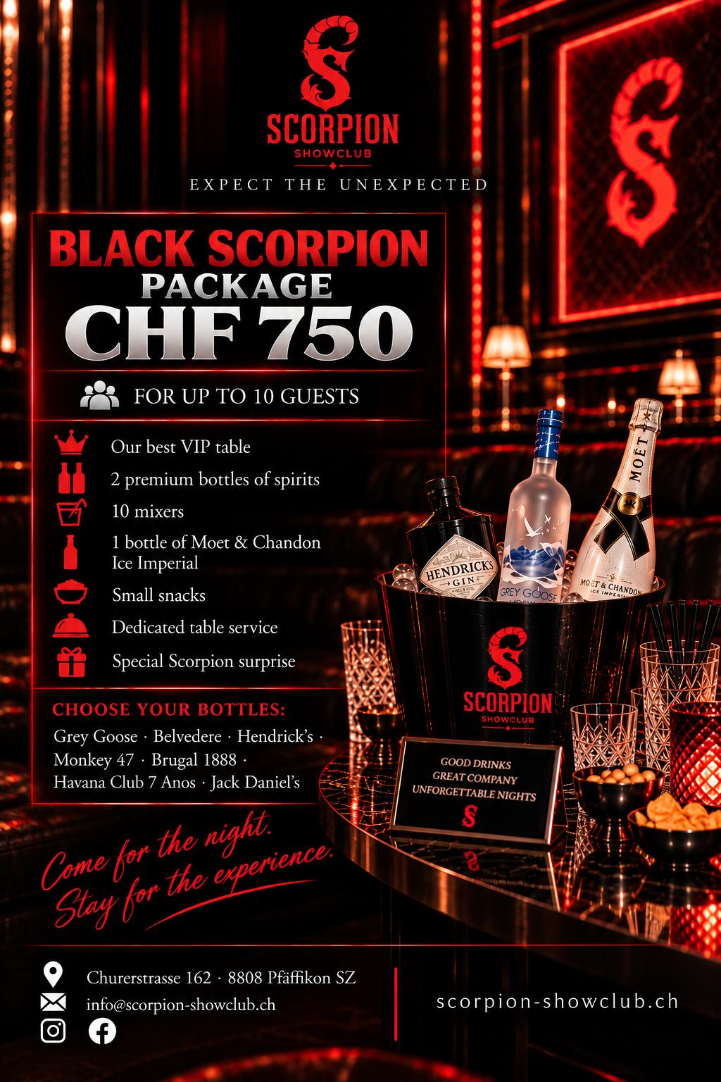 Black Scorpion Package für CHF 750