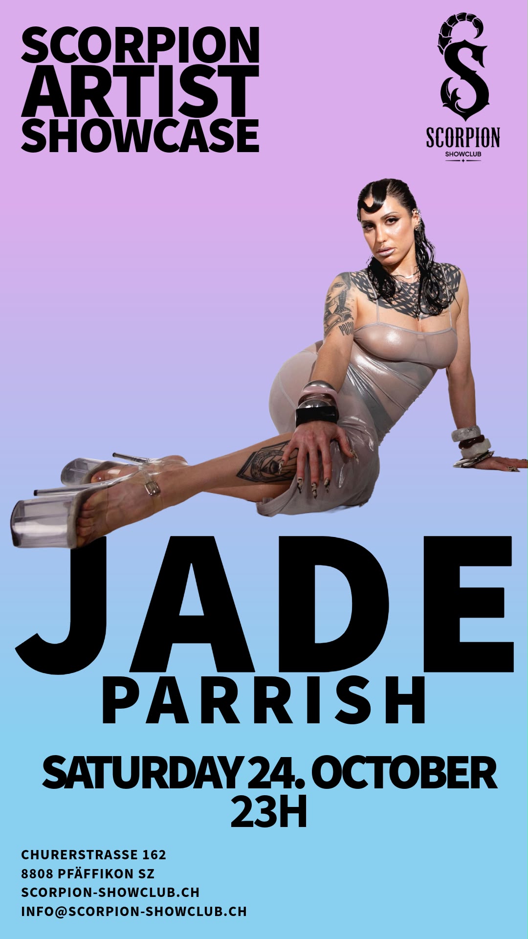 Jade Parrish – Samstag, 24. Oktober, 23:00 Uhr