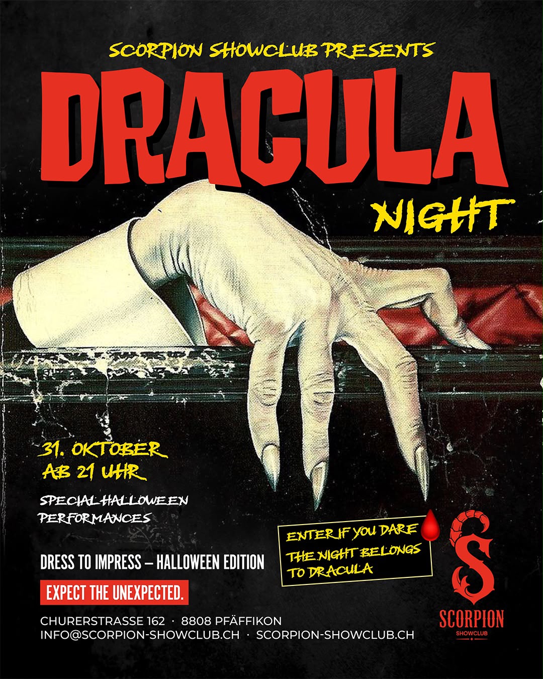 Dracula Night – Samstag, 31. Oktober, 21:00 Uhr